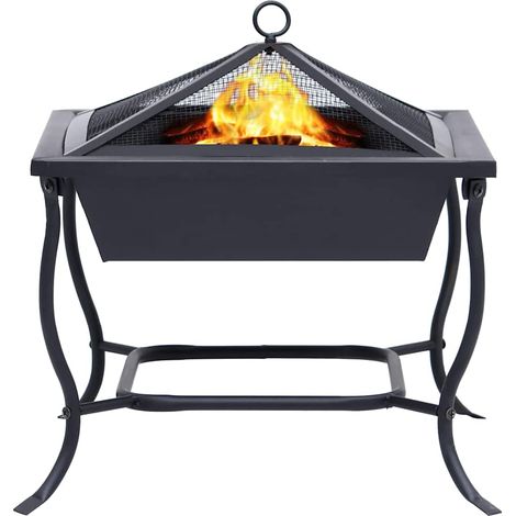 Maison Exclusive - Braciere Nero 42x42x45 cm in Acciaio (1/5)