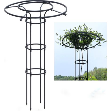 Cadre d'escalade pour Plantes de Jardin, Treillis de Jardin Vertical en Métal, Treillis d'escalade pour Parapluie en Métal(120CM)