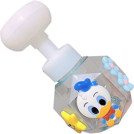 Flacon-pompe distributeur de savon, flacons-pompes en plastique rechargeables, flacons-pompes vides à large ouverture pour lotion et shampoing, Blue Duckling (1/5)