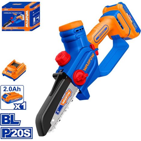 Tronçonneuse sans fil Wadfow 20V avec batterie 2.0Ah et chargeur (1/5)
