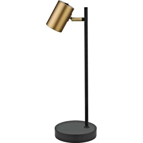 Sobremesa modelo Paros acabado negro/cuero, 15cm(ancho) 45cm(alto) 15cm(fondo). (1/2)