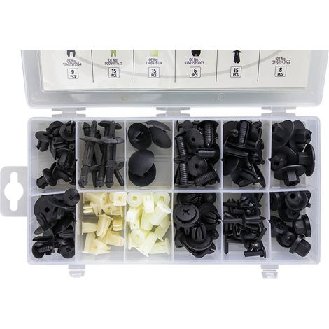 ESTUCHE DE CLIPS BMW MINI 112 PCS PARA TAPICERÍA JBM 53720 (1/4)