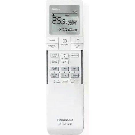 A75C14810 Compatible avec la télécommande de climatiseur inverter Panasonic CU/CS-VU9UKH-8 (1/3)