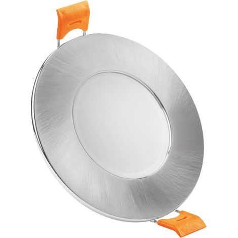 Fester LED-Einbauring (7W 3CCT 840lm) IP65 Ø9x4,1cm Nickelfarbe (1/5)