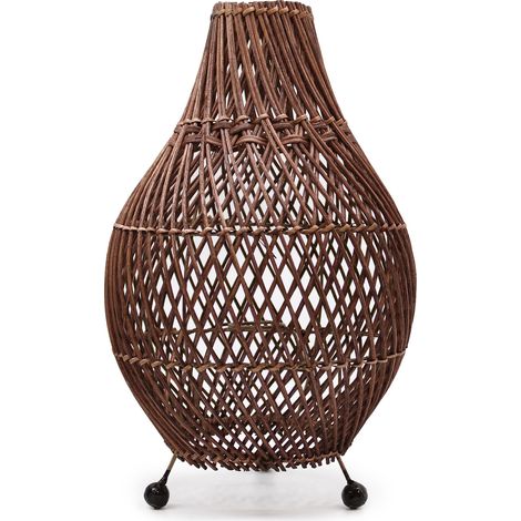 Lampes de table en rotin - Brun foncé- Vendu par 1 (1/4)