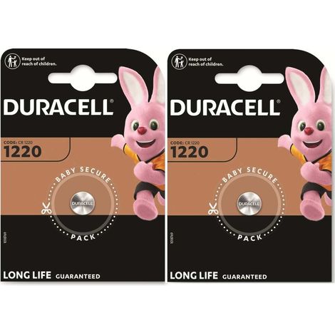 2 x Duracell 1220 (2 ampoules de 1 batterie) 2 piles (CR1220) 2