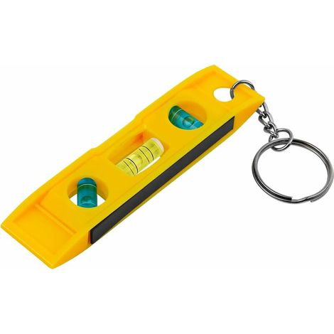 Niveau à Bulle, 3 Directions Mini-Niveau à Bulle, Avec Porte-Clés et Bande Magnétique, Facile à Transporter, Facile à Utiliser, Principalement Pour la Mesure de Niveau (1/4)