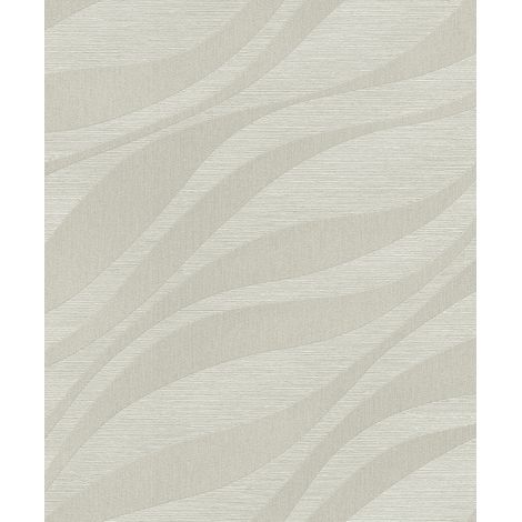 Rasch Vliestapete Muster Wellen beige 10,05 x 0,53 m Wandtapete