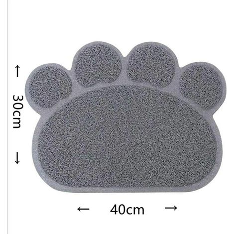 Tapis pour animaux de compagnie en PVC, tapis pour litière et coussinets pour animaux - gris (1/5)
