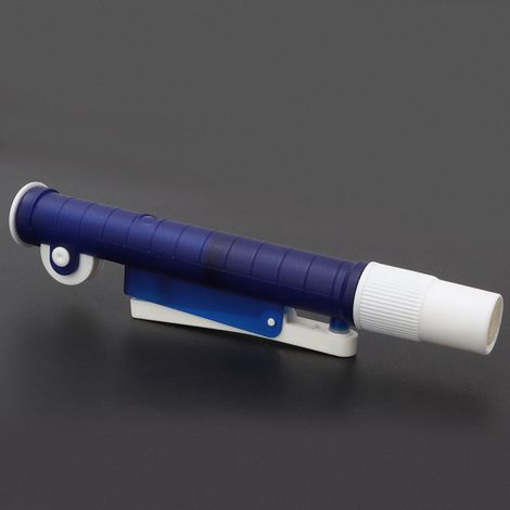 Pompe de remplissage pour pipettes jetables en plastique et en verre 2 ml bleue (1/5)