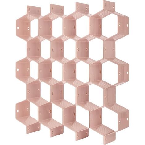 Set of 8 honeycomb plastic drawer dividers (1/5)