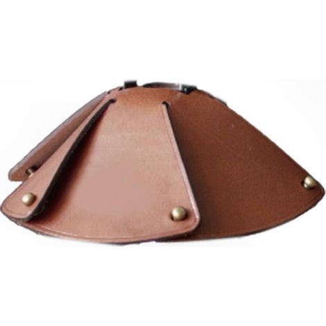 Abat-jour en cuir vintage pour lampe extérieure, housse épaissie anti-poussière, remplacement d'abat-jour de lustre, idéal camping, salon et maison. (1/4)