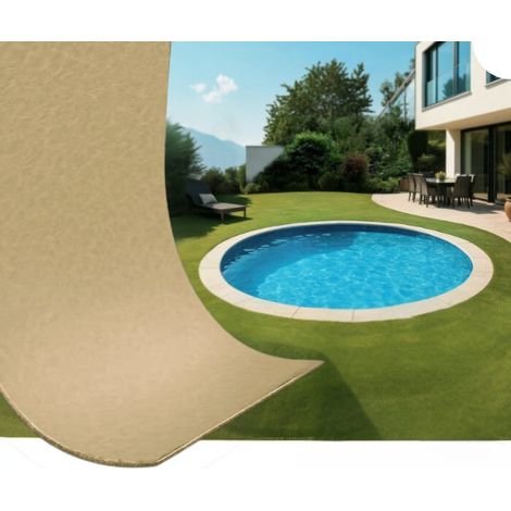 Rivestimento per piscina tonda da 750 cm con H150 cm  Sabbia  0,8 mm