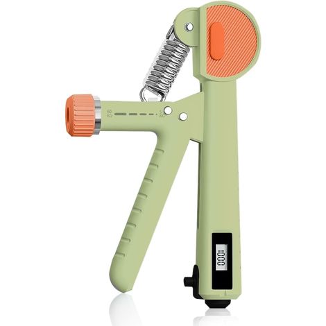Handgreepversterker, 5-60 kg verstelbare onderarmversterker, vingertrainer met teller, instelbare weerstand, handgrijper voor muzikanten en atleten en handblessure herstel (1/5)