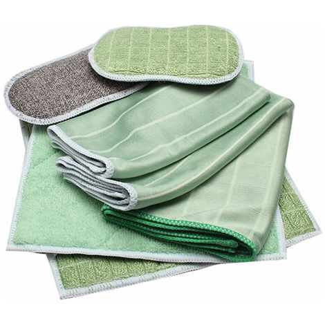 Lot de 6 Chiffons Bambou Microfibres - Nettoyer et lustrer Toutes Les Surfaces Lisses et fragiles - Vitre, carrosserie, vitrocéramique, Lunettes, écran (1/5)