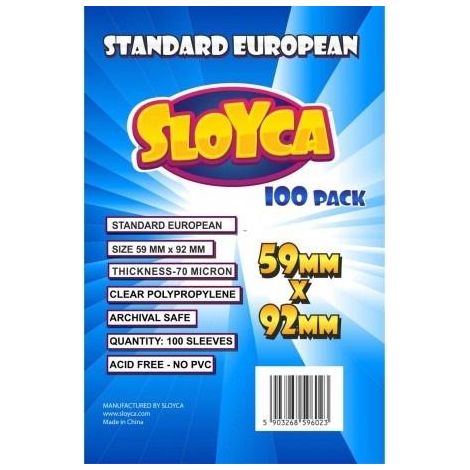 Standard-Europäische Hülsen 59x92mm (100 Stück) sloyca