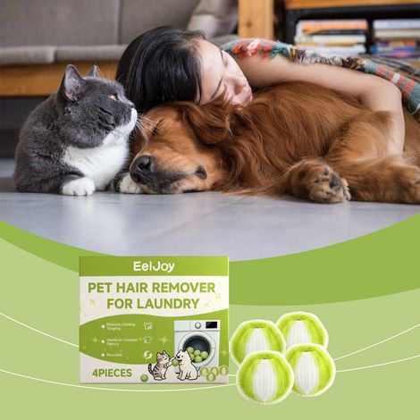 Brosse anti-poils d'animaux, outil pratique pour le nettoyage quotidien des poils d'animaux dans la maison et sur les vêtements -- 4 PIÈCES -- AKRACING (1/5)