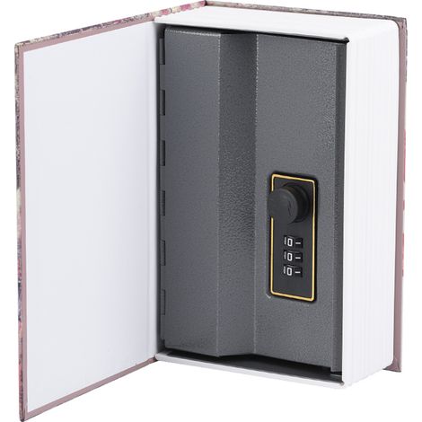 Coffre-fort décoratif Route 66 pour livres - Sécurise bijoux et documents avec cadenas à code (1/5)