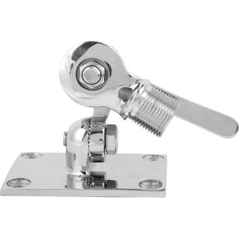 Base di montaggio per antenna VHF in acciaio inossidabile 316 da 38 mm / 0,50 pollici per un'installazione affidabile e semplice. (1/5)