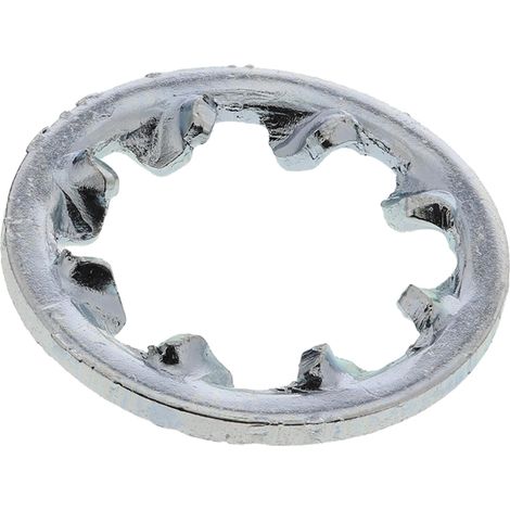 Rondelle antivibration à dents internes, pour vis M6, Acier Galvanisé brillant ( Prix pour Sachet de 250 )