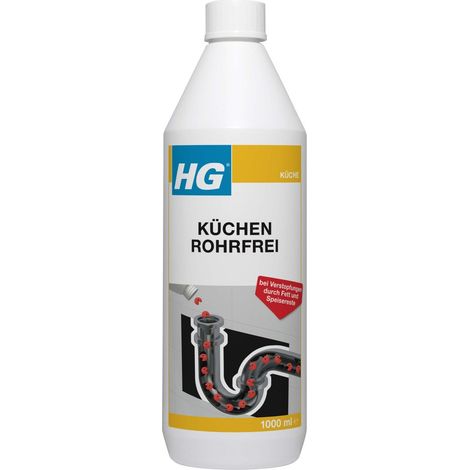 HG Küchen Rohrfrei 1 L Abflussreiniger Rohrreiniger