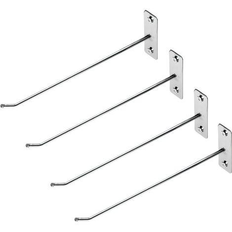 4 Supports Muraux, Crochet Métal, 20cm, Pour Jantes, Outils, Garage