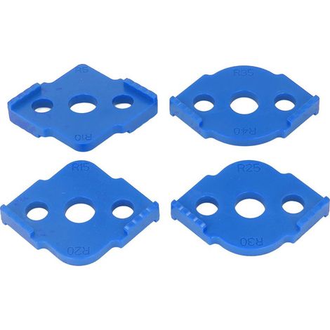 Pcs Radius Jig Router Template ABS Wear Resistant Woodworking Corner Radius Jig Half Rounded Corner Positioner Blue (1/5)