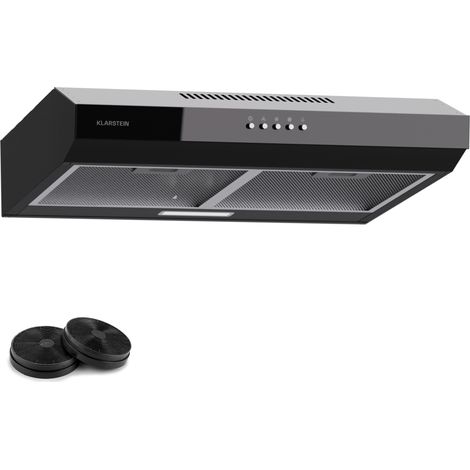 Klarstein Campana extractora empotrada Contempo 60 60cm 200m³/h LED acero inoxidable acrílico (1/5)