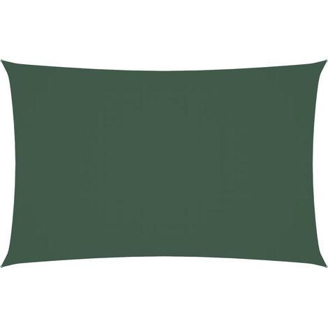 Maison Exclusive - Parasole a Vela Oxford Rettangolare 2x5 m Verde Scuro