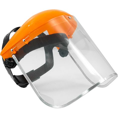 Casque Visière de protection pour débroussailleuse coupe-bordures avec plexiglas (1/3)