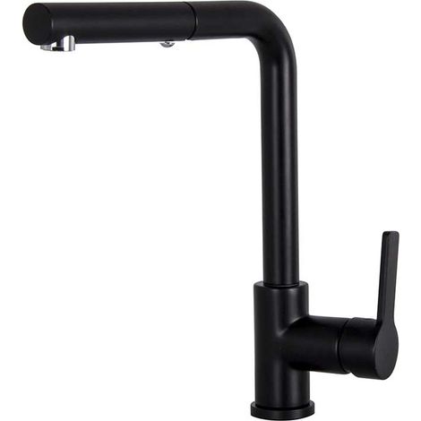 Fima Miscelatore Cucina Monoforo Doccetta Estraibile Nero  F7029NOTNS (1/2)