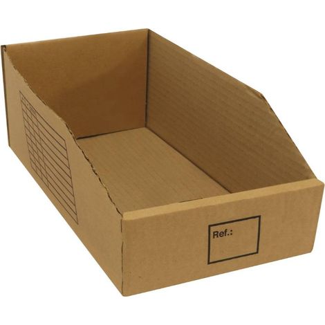 Drakkar Equipement – Boîte à bec en carton brun 300x150x110mm – Charge maximale élevée pour rangement efficace – 17225