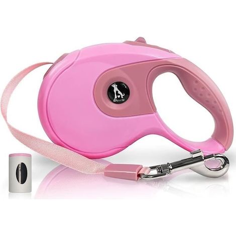 Laisse Chien - ZGEER - Rétractable - 8m - Métal - Pour Dressage et Promenade (1/3)