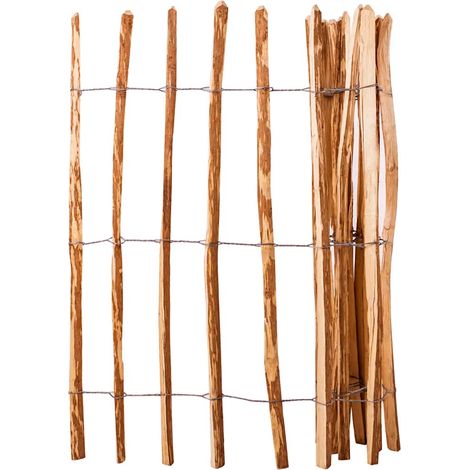 Clôture à piquets-Clôture de jardin Bois de noisetier 120x250 cm 624293 (1/4)