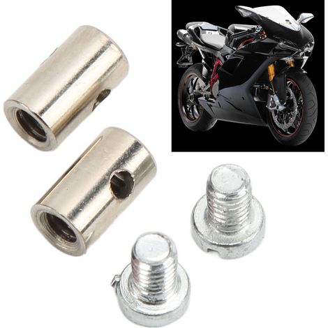 Embout de Câble Universel 6mm/0.2in pour Frein et Accélérateur - Voiture, Moto, Vélo