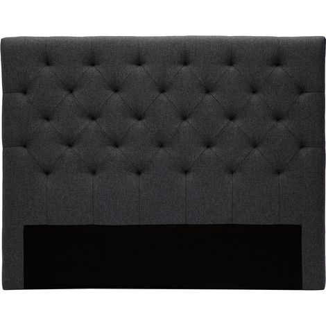 Testiera del letto in tessuto Grigio scuro 140cm ENGUERRAND
