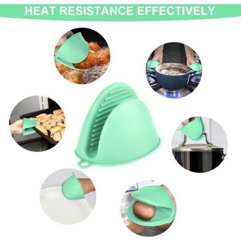 Gant de Cuisine épais en Silicone, 1 Paire Gants de Four Résistant à la Chaleur, Gants de Cuisine Antidérapants, Gant Cuisine Anti (1/5)