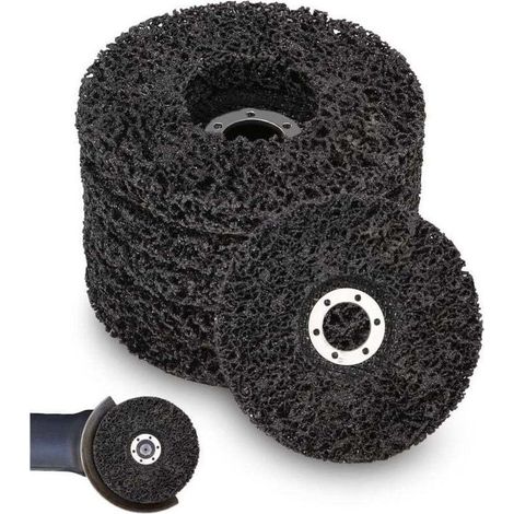 Disque à lamelles 125mm – Lot de 5 disques abrasifs pour meuleuse – Élimination rouille et peinture – Vitesse max 80 m/s (1/5)