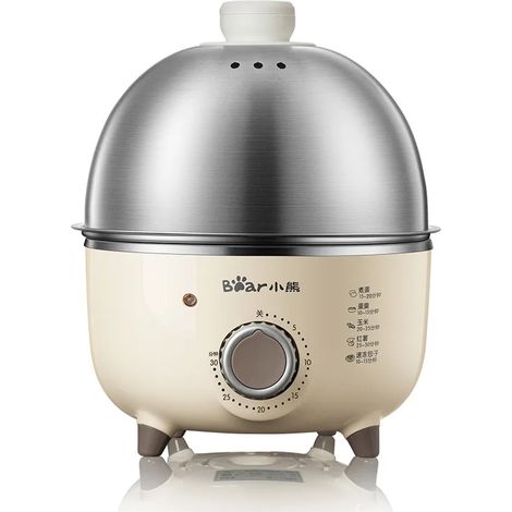 Cuiseur à œufs électrique 360 W, appareil à petit-déjeuner, cuiseur vapeur multifonction avec minuterie