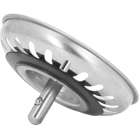 Filtre de vidange en acier inoxydable pour cuisine, anti-obstruction, universel (1/5)