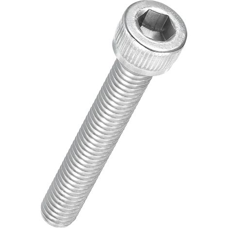 20Pcs Vis à Tête Cylindrique à Six Pans Creux M6-1 x 40mm Douille Allen Entièrement Filetée en Acier Inoxydable 304 pour Moteur Électrique, Impression 3D, Argenté (1/5)