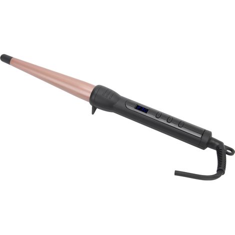 Fer à friser électrique LCD céramique, baguette conique professionnelle pour coiffage, 110-240V fiche US, outil de styling cheveux (1/5)