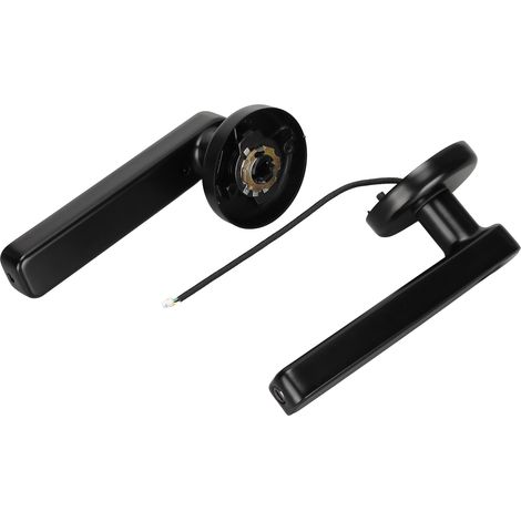 Serrure de porte intelligente à levier, entrée sans clé, déverrouillage par empreinte digitale ou mot de passe, chargement USB pour la maison et le bureau (version standard). (1/5)