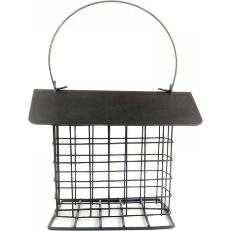 Mangeoire À Oiseaux - En Métal Antirouille Avec Toit Suspendu - Conception Anti-Écureuil - Pour Jardin Extérieur - 1 Pièce (1/5)