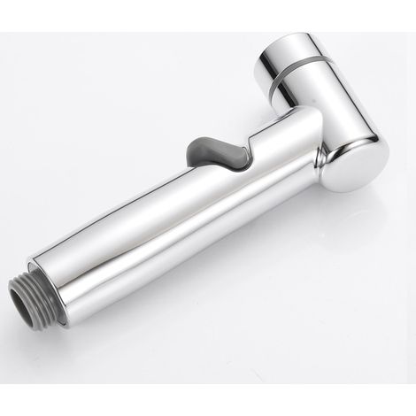 Douchette de bidet moderne et simple en ABS plaqué acier inoxydable, filetage G1/2, pour salle de bain (1/5)