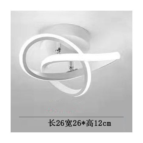 Einfache Beleuchtung für Eingangsbalkon, Deckenleuchte, Flurbeleuchtung, Gangbeleuchtung, Garderobe im Eingangsbereich, Acryl-LED-Lampen für die Eingangshalle, warmweißes Licht von Clover (1/5)