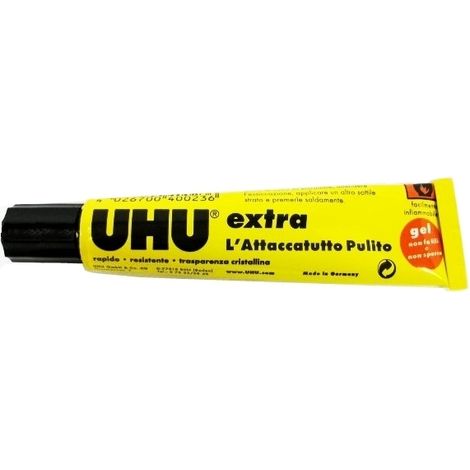 Colla multiuso/Colla gel/Adesivo  20ml UHU extra