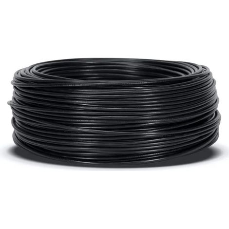 Halogenfreies Elektrokabel 6 mm² Schwarz 100 m PVC-Draht H07Z1-K Elektrokabel (1/5)