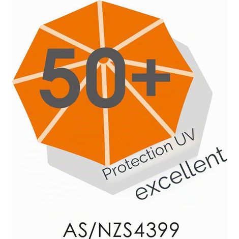 Parasol rectangulaire Avellino - 180 x 130 cm - Armature en acier - 100% polyester - 2,60 kg, naturel, Grand modèle, Moderne (1/5)