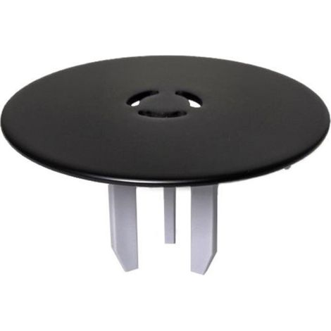 Matt Black Brass Shower Trap Cover - ST90MEMBMTOP+SUPP